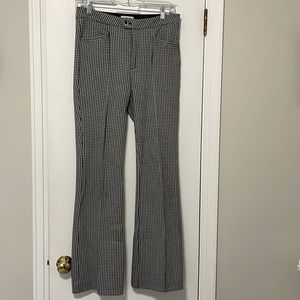 The Essential Trouser by Anthropologie, size 6. Black/grey. 31” length.
